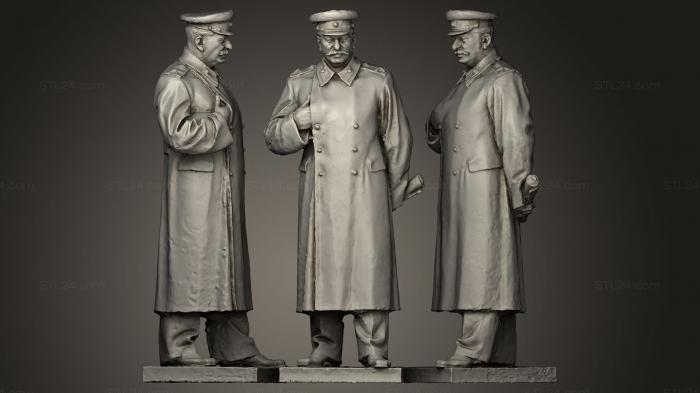 Статуэтки известных личностей (Иосиф Сталин, STKC_0049) 3D модель для ЧПУ станка